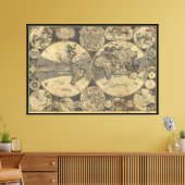 世界地図(1702) キャンバスプリント (インサイチュ (リビング))