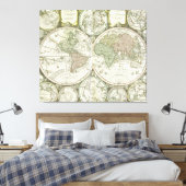 世界地図 | 1744 キャンバスプリント (インサイチュ (寝室))