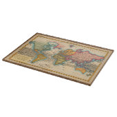 世界地図 1780 Bonne アンティーク プラニスフィア カッティングボード (角)