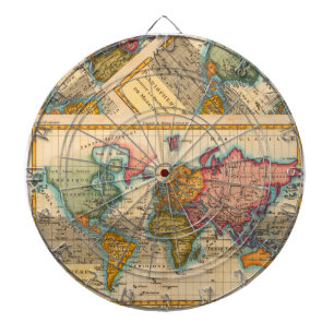 世界地図 1780 Bonne アンティーク プラニスフィア ダーツボード