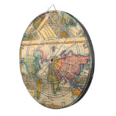 世界地図 1780 Bonne アンティーク プラニスフィア ダーツボード (正面右)