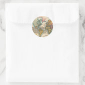 世界地図 1780 Bonne アンティーク プラニスフィア ラウンドシール (バッグ)