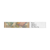 世界地図 1780 Bonne アンティーク プラニスフィア ラップアラウンド宛名ラベル (単一)