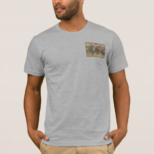 世界地図 1780 Bonne アンティーク プラニスフィア Tシャツ
