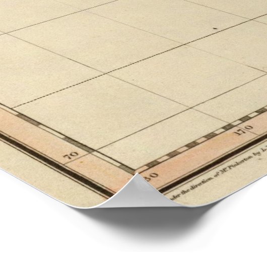 世界地図(1812) ポスター (角)