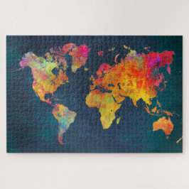 世界地図， 40.6 cm x 50.8 cm, 520枚，パズル, ジグソーパズル