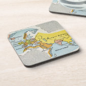 世界地図、c1300. コースター (左側)