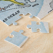 世界地図、c1300. ジグソーパズル (側面)