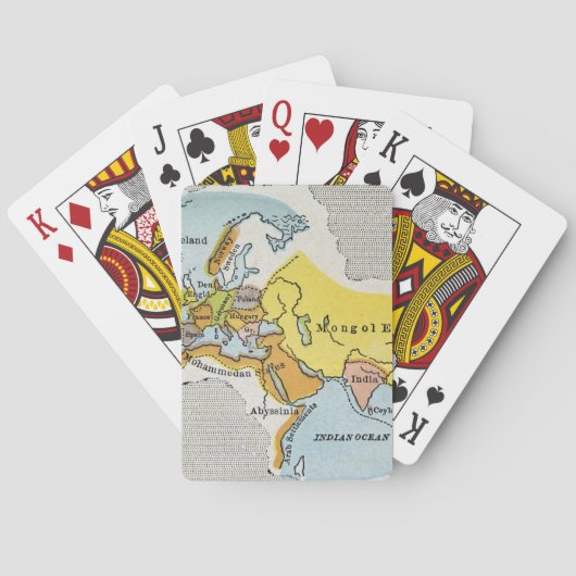 世界地図、c1300。 トランプ (裏面)