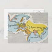 世界地図, c1300. ポストカード (正面/裏面)