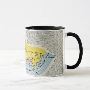 世界地図、c1300. マグカップ