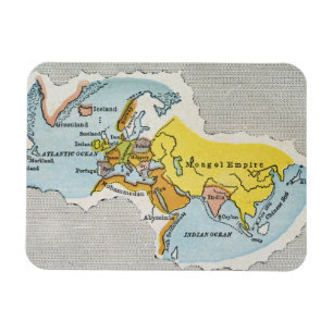 世界地図、c1300. マグネット