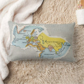 世界地図、c1300. ランバークッション (ブランケット)