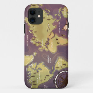 世界地図 iPhone 11 ケース