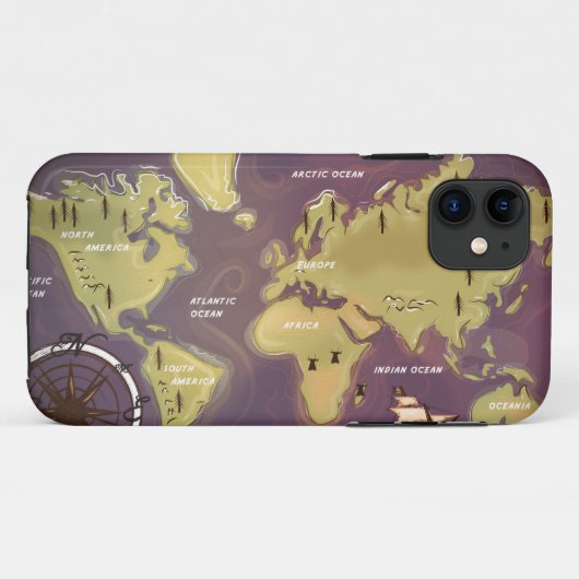 世界地図 Case-Mate iPhoneケース (裏面(横))