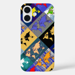 世界地図 iPhone 16ケース