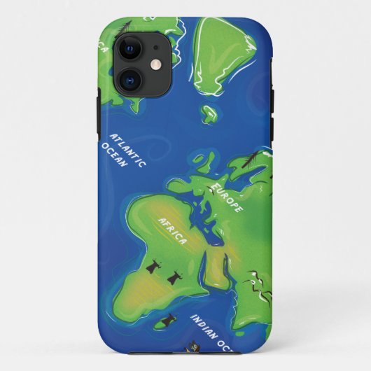 世界地図 Case-Mate iPhoneケース (裏面)