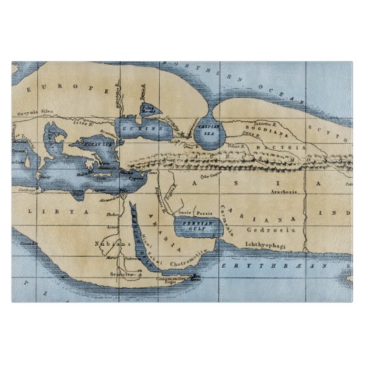 世界地図: ERATOSTHENES カッティングボード (正面)