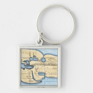 世界地図: ERATOSTHENES キーホルダー