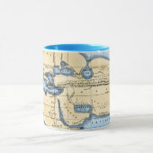 世界地図: ERATOSTHENES マグカップ (中央)