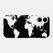 世界地図 iPhone 16ケース (裏面横)