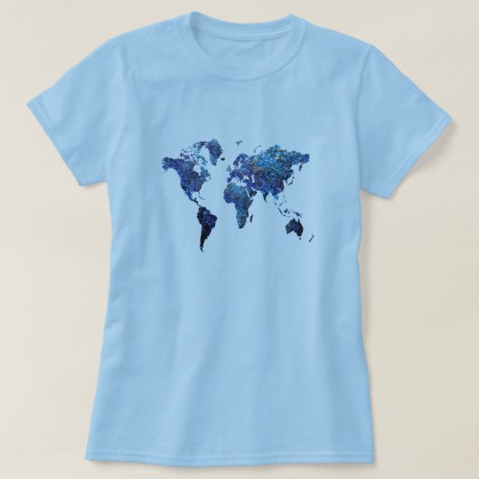 世界地図 Tシャツ (デザイン正面)