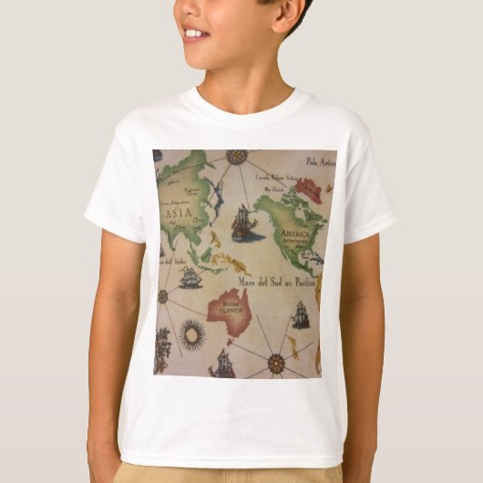 世界地図 Tシャツ (正面)