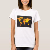 世界地図 Tシャツ (正面)