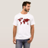 世界地図 Tシャツ (正面フル)