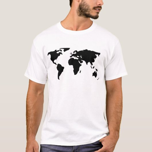 世界地図 Tシャツ (正面)
