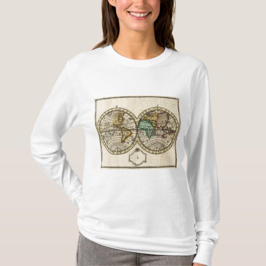 世界地図 Tシャツ (正面)
