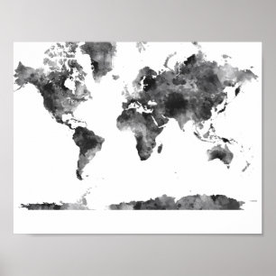 世界地図BG3 - ポスター
