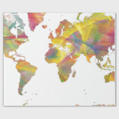 世界地図MC 2 - ラッピングペーパー (フラット)