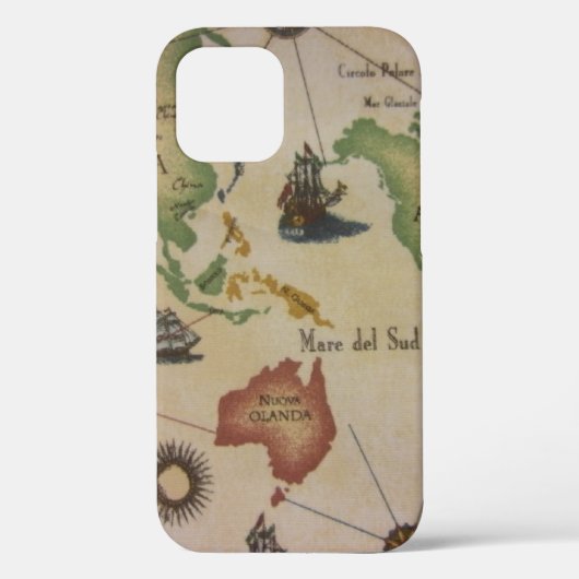世界地図Pacific Case-Mate iPhone Case iPhoneケース (裏面)