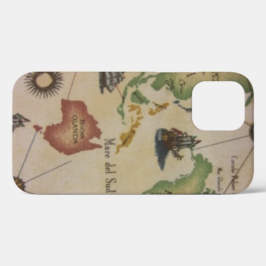 世界地図Pacific Case-Mate iPhone Case iPhoneケース (裏面 (横))