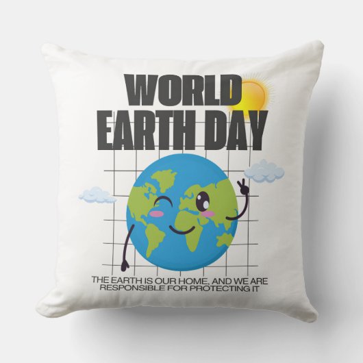 世界地球の日 – 4月22日 | 保護惑星 クッション (正面)