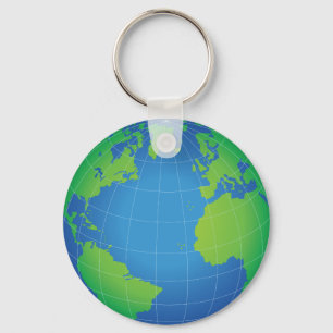 世界地球儀の地図 キーホルダー