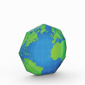 世界地球儀の地図 フォトブロック (左)