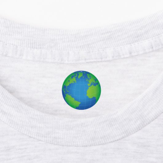 世界地球儀の地図 ラベル (貼付)