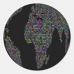 世界地球惑星地球儀 ラウンドシール