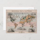 世界地質図 ポストカード (正面/裏面)