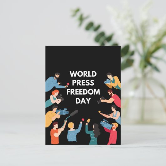 世界報道の自由の日 ポストカード (スタンド正面)