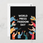 世界報道の自由の日 ポストカード (正面/裏面)