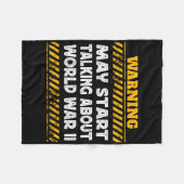 世界大戦について語り始める5月2次世界大戦 フリースブランケット (正面(横))