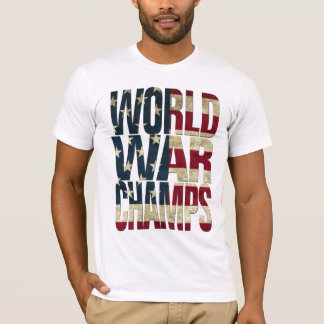 世界大戦のチャンピオン-米国の旗 Tシャツ