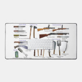 世界大戦の武器と道具2 デスクマット (キーボード&マウス)