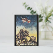 世界大戦はがき、みんなで有名ポスター ポストカード (スタンド正面)