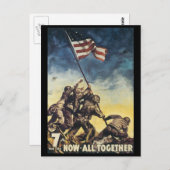 世界大戦はがき、みんなで有名ポスター ポストカード (正面/裏面)