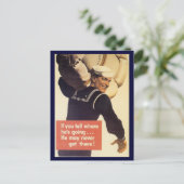 世界大戦はがき「ルーズリップ」キャンペーン ポストカード (スタンド正面)