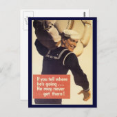 世界大戦はがき「ルーズリップ」キャンペーン ポストカード (正面/裏面)